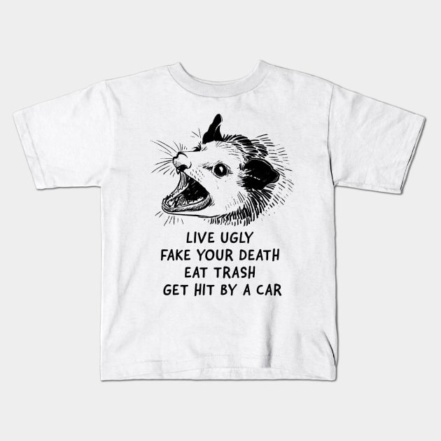 OPOSSUM QUOTES - FUNNY SAYING GIFT IDEA Kids T-Shirt by RickandMorty